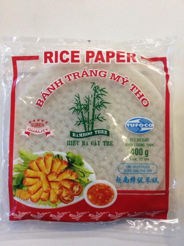 Rice Paper for Fried Spring Rolls Round Bamboo Tree 400g